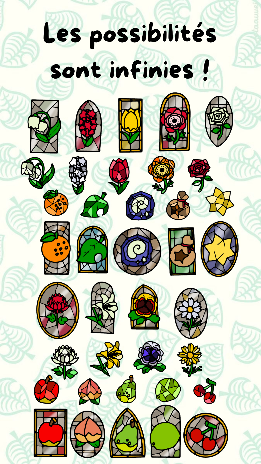 Plaque de stamping vitraux insulaires