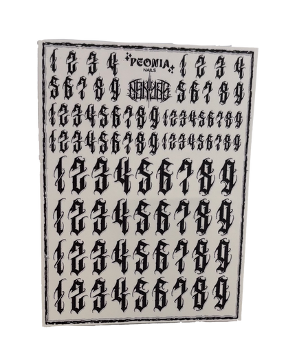 Decals Peonia x Eskyas (numbers)