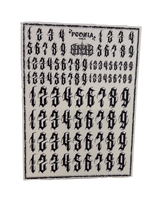 Decals Peonia x Eskyas (numbers)