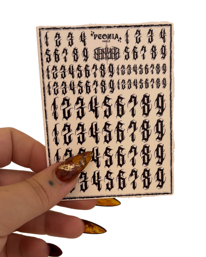 Decals Peonia x Eskyas (numbers)