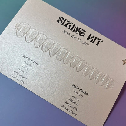 Sizing kit pour press-on nails