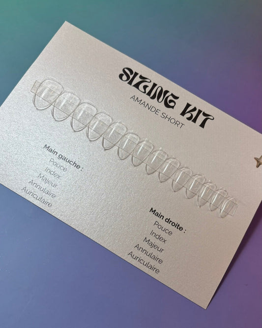 Sizing kit pour press-on nails